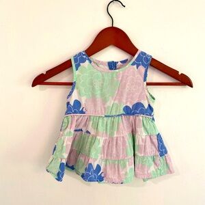 Ruffle Butts Floral top 2T